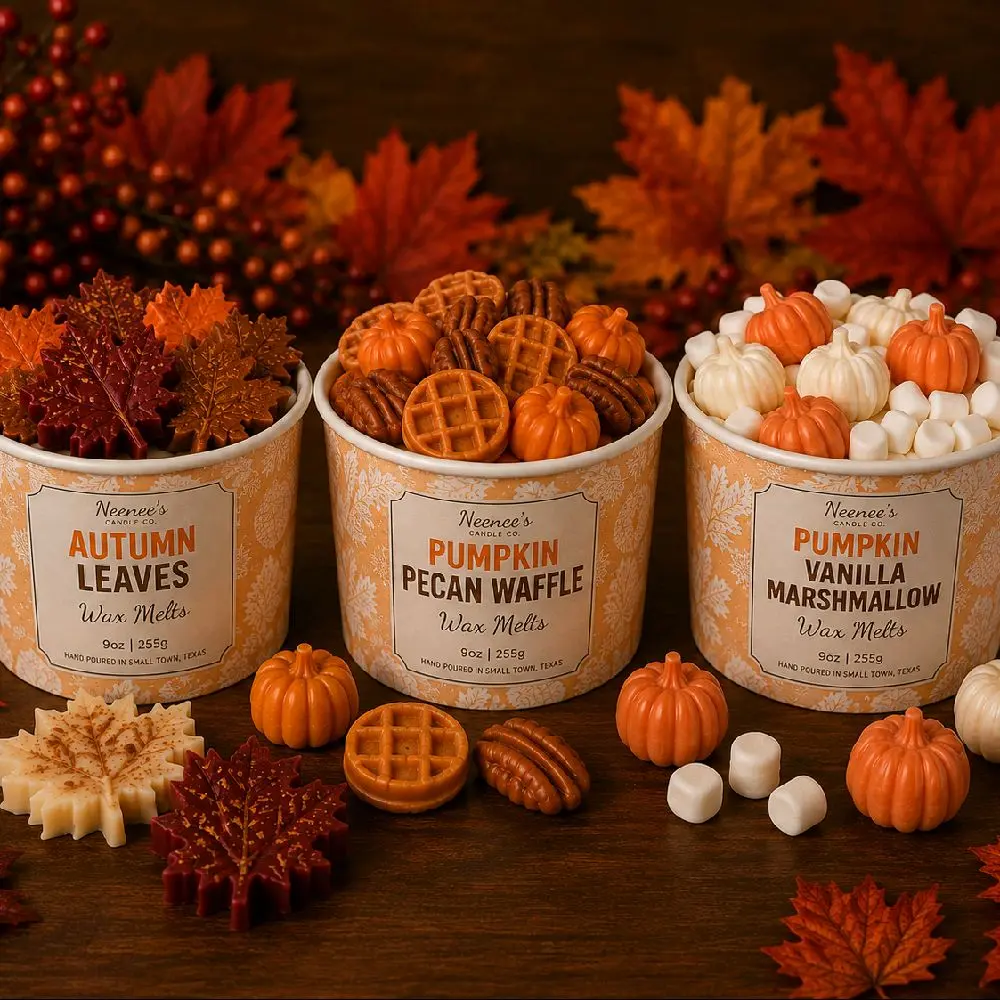 Fall Bakery Wax Melt Cups – 9oz Hand-Poured Soy Wax Melts Luxury Wax Melts Dessert Scents Long-lasting fragrance aroma