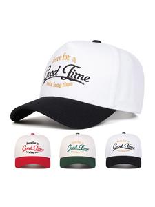 letter embroidery trucker hat, casual outdoor sports embroidered hat for men & women, fashion accessories for daily wear, adjustable snapback cap, graphic stylish trucker hat