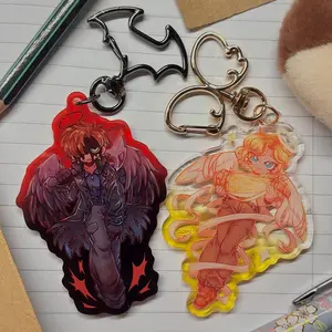 Angel Grace Ashcroft & Leon Kennedy Ripple Acrylic Keychain!,  Perfect Gift for Fans & Collectors