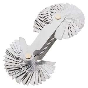 Metric & Imperial &  Screw Gauge SAE Whitworth 55 Degree & Metric 60 Degree & &  60 Degree Thread Pitch Gauge for Industrial Measurement