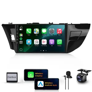 4+64G Car Stereo for Toyota Corolla 2014 2015 2016 Car Radio Wireless Carplay Android Auto, 10.1" Touch Screen Android Radio with GPS/WiFi/DSP/Bluetooth5.4/Backup Camera