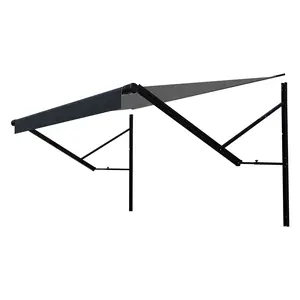 VEVOR Motorized RV Awning Complete Kit,  16' Retractable Awning with Aluminum Alloy Frame, Outdoor Trailer Awning, Fit for Most RVs(Black Fade)
