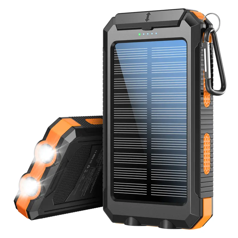 Portable 40000mAh Solar Power Bank with Built-in Flashlight 4