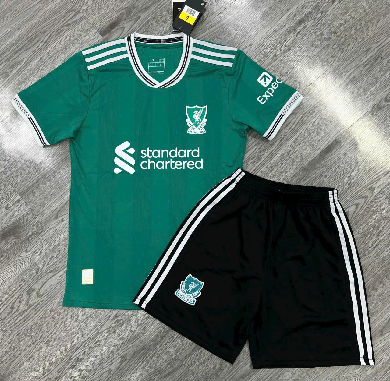 (Have Logo) 2025/2026 Men's Athletic Teal Football Uniform Breathable Short Sleeve Kit