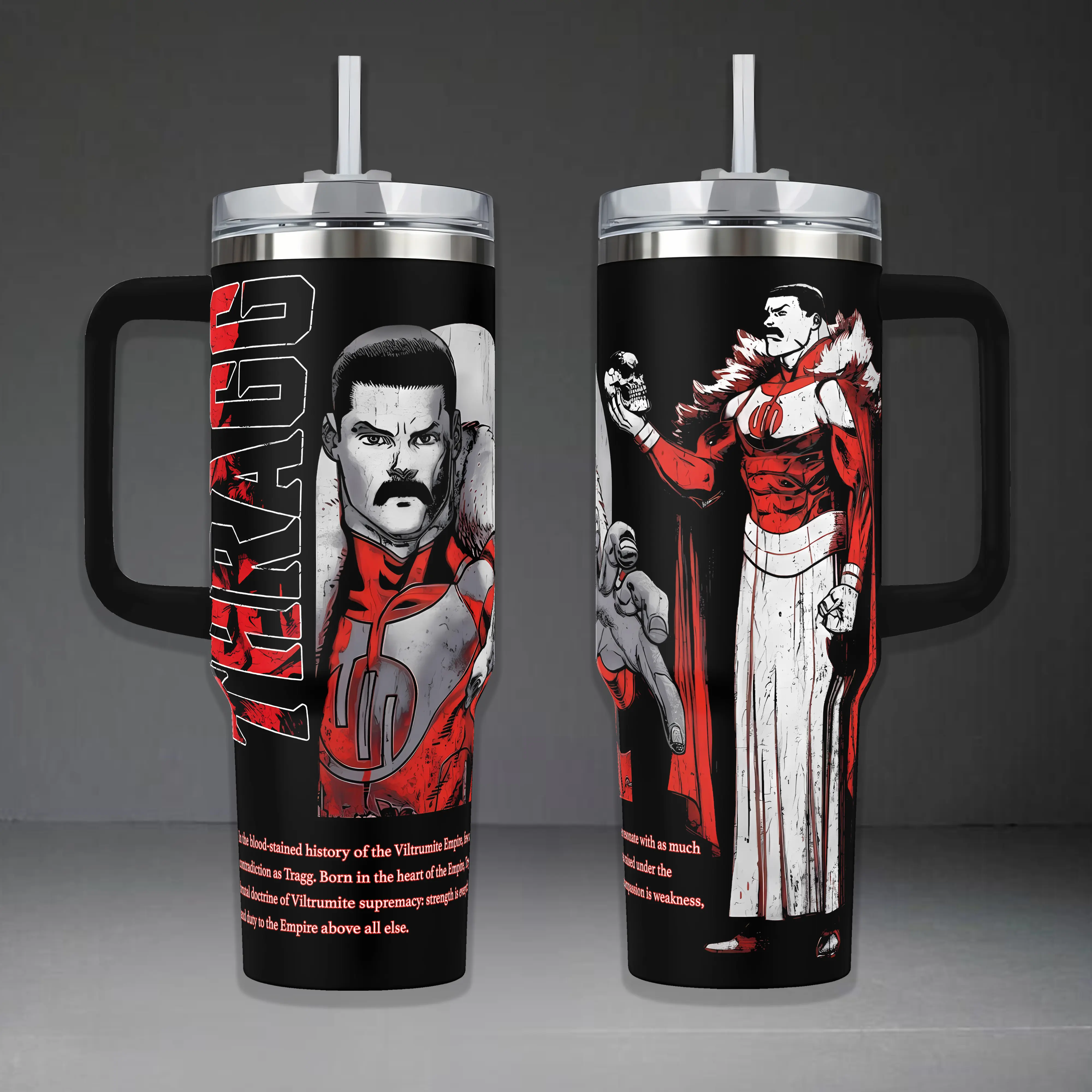 Grand Regent Thragg Viltrumite Invincible 40oz Cup with Handle, Blood ...