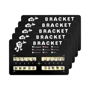 100pcs/Pack 022 Slot Bondable with Hook on 345 Teeth Model Mini Roth Brackets Roth,5 pieces per pack 20 pieces per pack. (5 pcs)