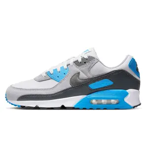 Nike Air Max 90 Platinum Tint Blue Lightning DM0029-019 Men's Fashion Sneaker New