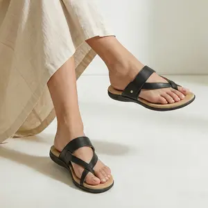 Rihero Women's Orthopedic Sandals with Arch Support Orthotic Flip Flops Slip On Comfortable Walking Summer Thong Flat Sandals