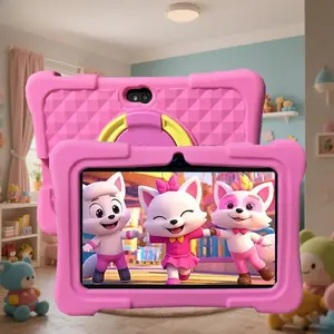 Children's Tablet 1+16GB Dual Camera Vision Protection Parental Control Educational Tablet Supports WiFi Birthday Gift Suitable for Children Aged 4-12