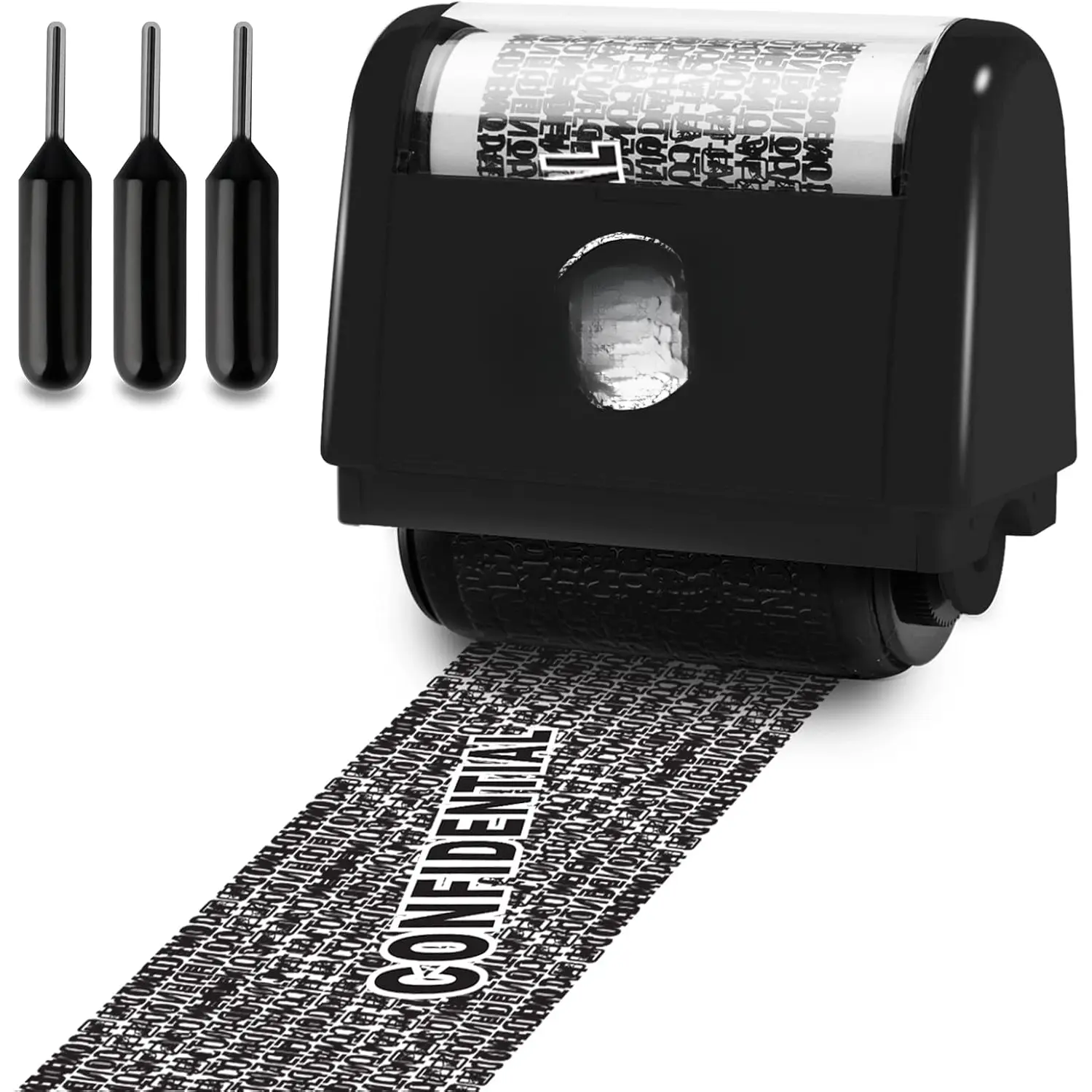 Identity  Protection Roller  Set - Black (3 Refill Ink Included)