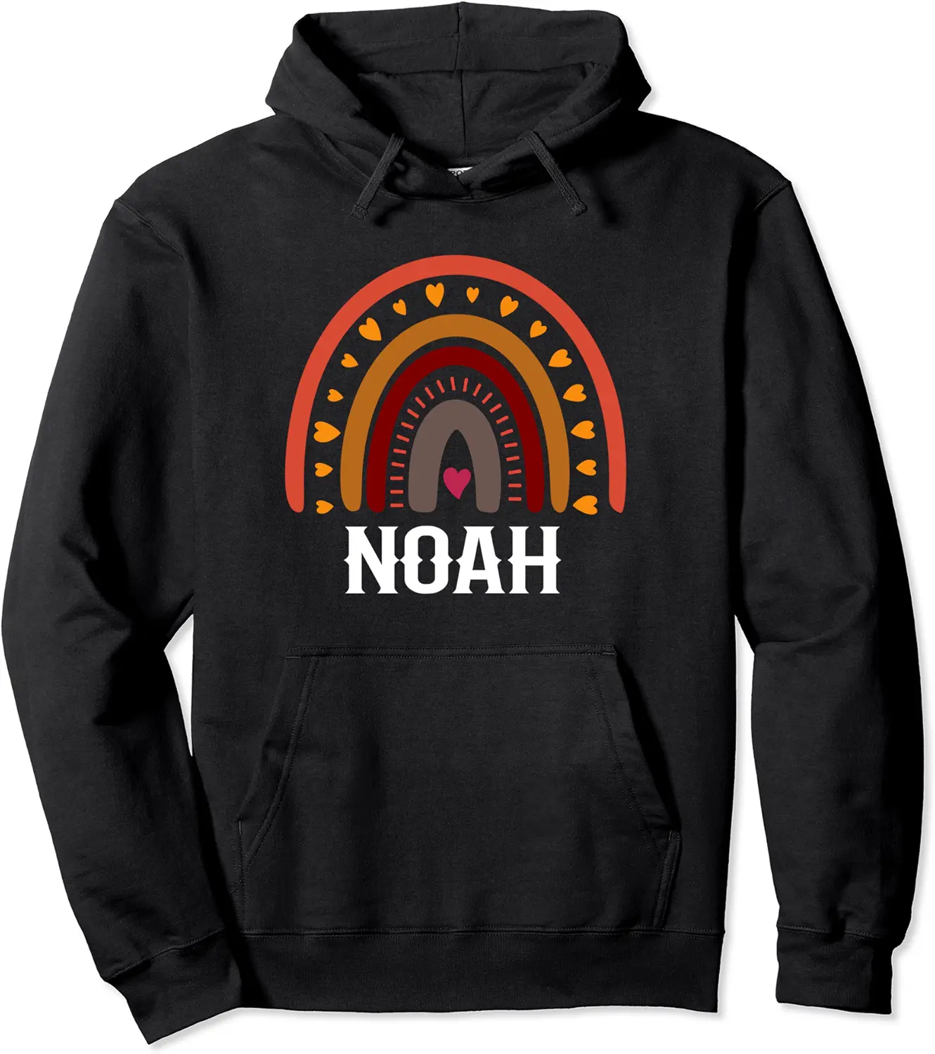 Noah Colorful Rainbow funny men / boy / baby name idea Pullover Hoodie - Luismrid Shop 68B09Z2TXY9V