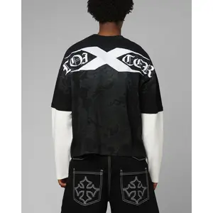 Loiter Xplicit Layered Long Sleeve T-Shirt Black