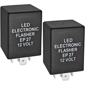 2Pcs 5-Pin EP27 FL27 Electronic LED Flasher Relay for Fixing Hyper Flash Issue in LED Turn Signal Bulbs