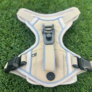 MAGNEPUP TAN  Harness w/Waste Bag - Magnetic Buckle System for Easy Click & Go Attachment & Built-in Waste Bag Compartment