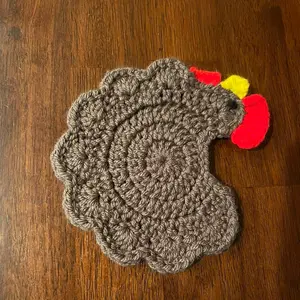 Chicken Crochet Coasters