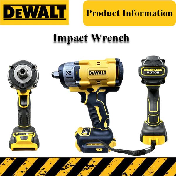 DEWALT DCF922 20V Brushless Cordless 1/2" Impact Wrench - 406N.m Max Torque, 3550IPM Impact Rate, Tool Only or Kit with 1 Battery & Charger for Automotive Repair and Assembly