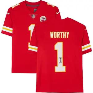 Xavier Worthy Kansas City Chiefs Autographed Red Limited Jersey - Fanatics Authentic Certified - NFL Memorabilia