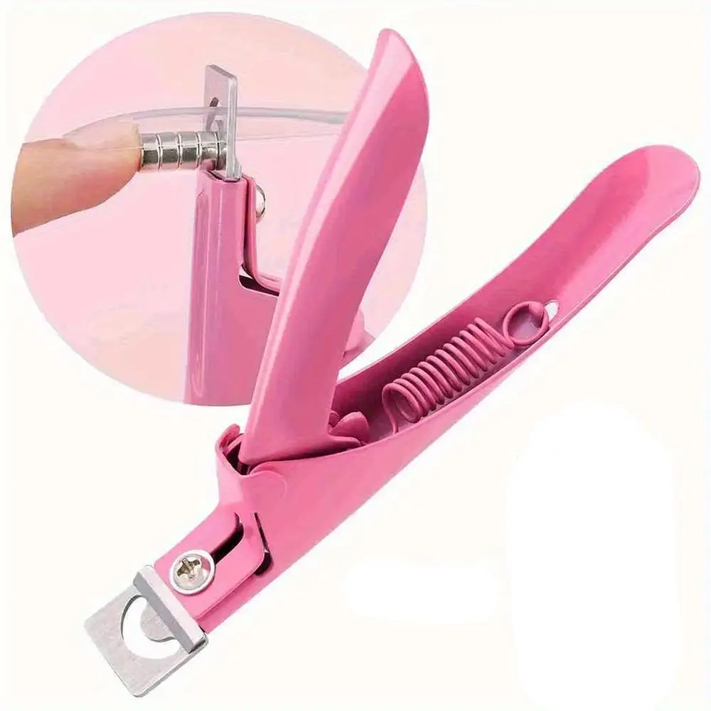 1Pcs adjustable nail clippers with 15 magnetic-sized nail clippers stainless steel U-shaped used for artificial nail tools