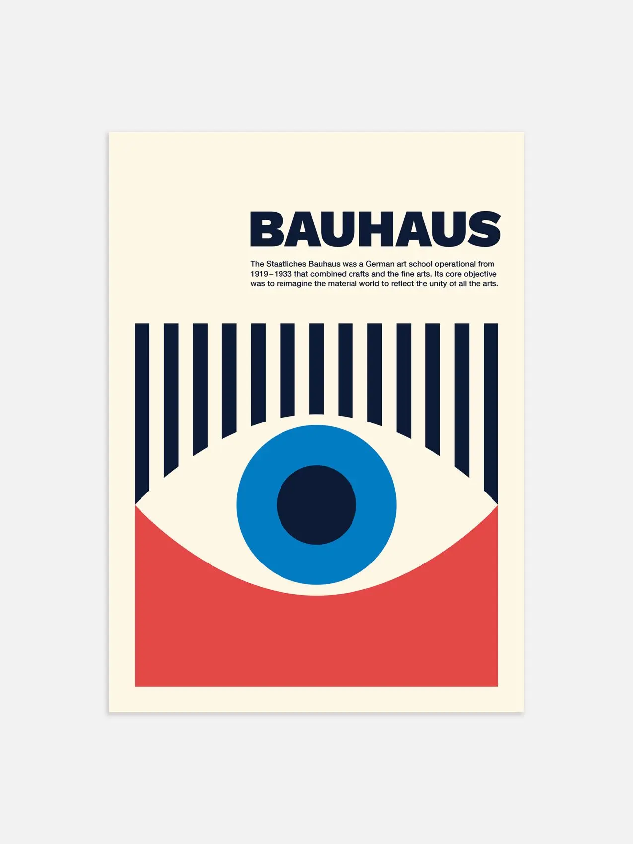 [UNFRAMED POSTER] Bauhaus Eye Poster
