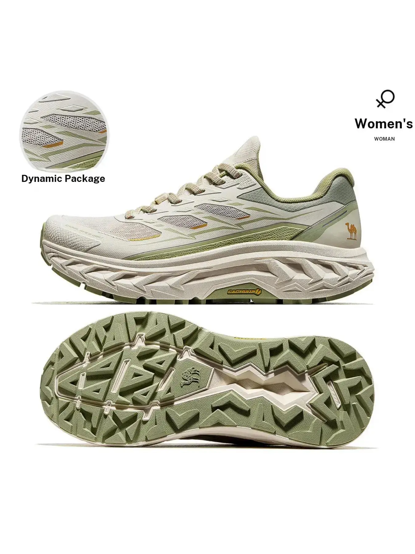 CAMEL Mountain Shadow Women's Professional Trail Running Shoes - Anti-slip Durable Breathable Hiking Shoes, Breathable Running Sneakers, Sporty Running Shoes