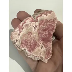 93g Argentina Pink Rhodochrosite Rough Gemstone Polished Specimen Lapidary