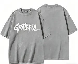 Vintage Washed Oversized Streetwear T Shirt for Men & Women – Premium Heavyweight Acid Wash Graphic Tee with Urban Graffiti Letter Print, Loose Fit Casual Hip Hop Skateboard Fashion Summer Short Sleeve Top for Daily Wear