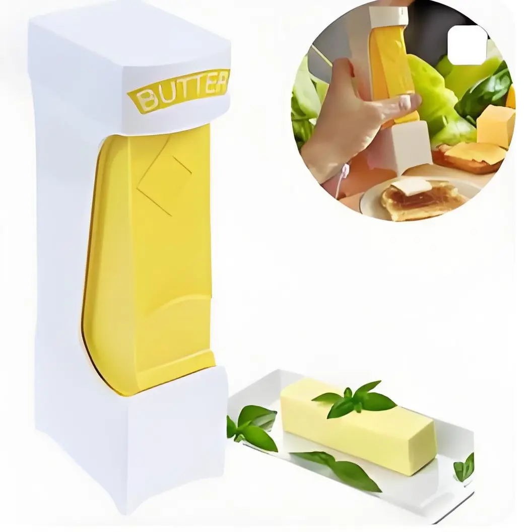 Multifunctional Butter Cutter Slicer Dispenser, Chocolate Cheese Shredder Toast Crumbs Maker, Fresh Keeping Kitchen Gadget for Home Kitchen