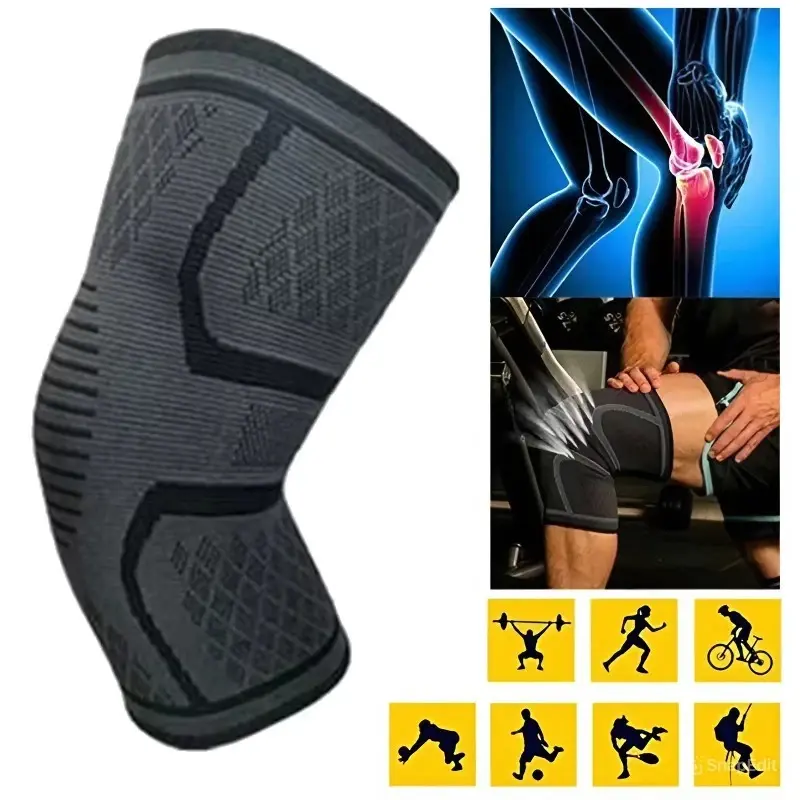 1x Knee Sleeve Compression Brace Support For Sport Gym Joint Pain Arthritis Relief