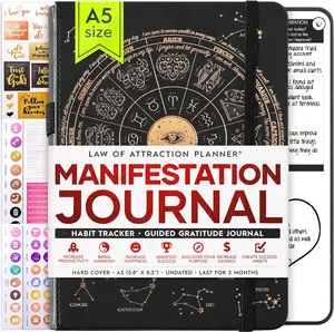 Daily Self Care and Manifestation Journal - A 5 Minute Journal, A 90 Day Planner Journey, Creating Your Dream Life, Vision Board, Guided Journal, & Personal Gratitude Journal, Undated Daily Planner