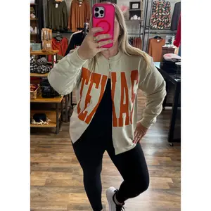 TEXAS  Split Sweatshirt Cardi  - Made to Order