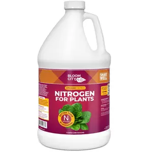 Bloom City'S Organic Nitrogen - Liquid Fertilizer for Lawns - Nitrogen Fertilizer for Lawns & Gardens, Gallon (128 Oz)