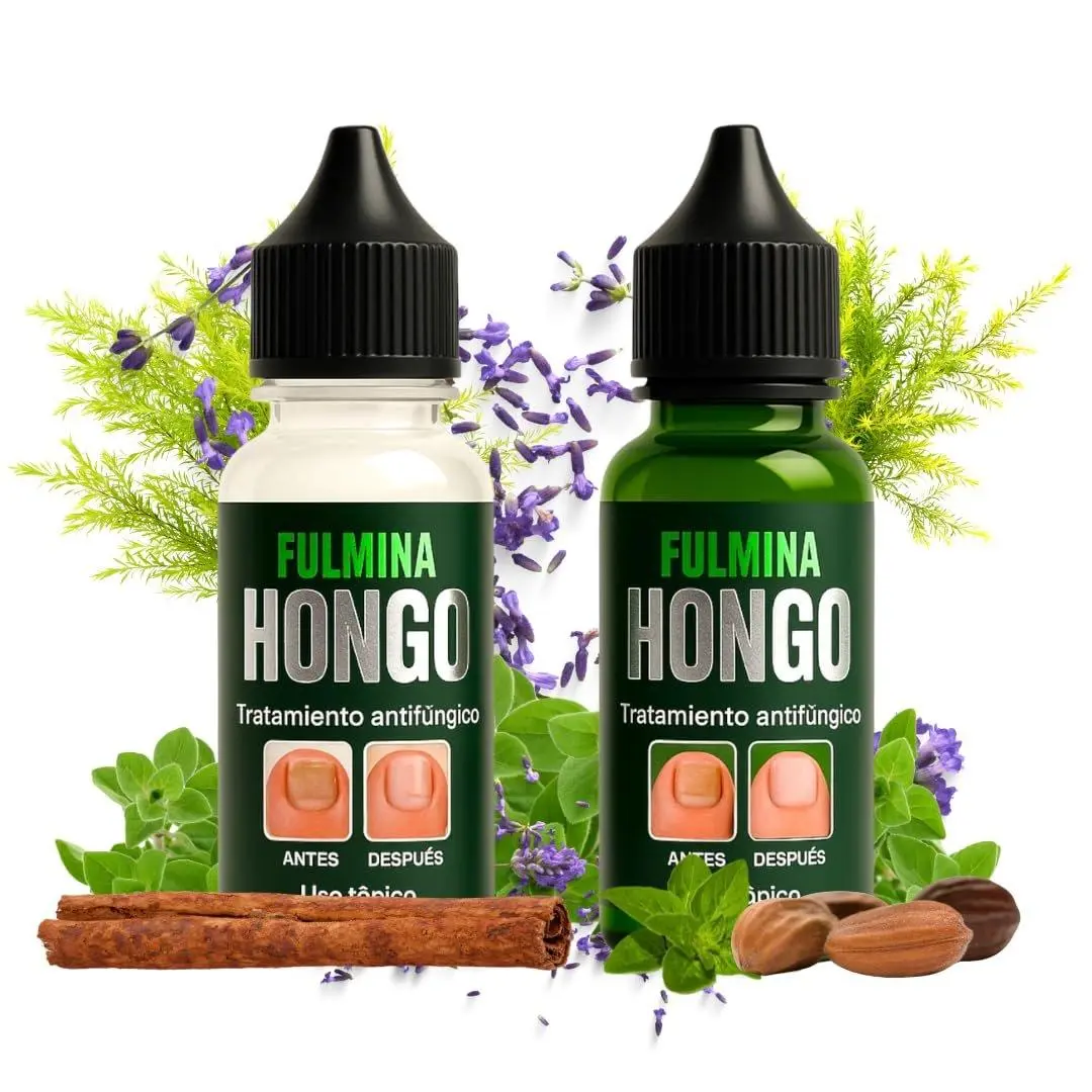 Viral Duo FulminaHongo (DAY & NIGHT) Nail Oil 0.5 fl oz (15ml) Each – Nail Repair & Care Drops – Oregano Oil, Tea Tree, Thyme, & Lavander Extract – Gentle & Cuticle Solution for Daily Use
