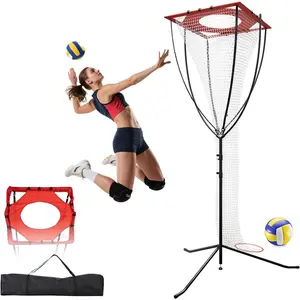 Volleyball Setter Training Net – Adjustable Height & Angle, Heavy-Duty Portable Frame for Indoor/Outdoor Setting, Serving & Spiking Practice