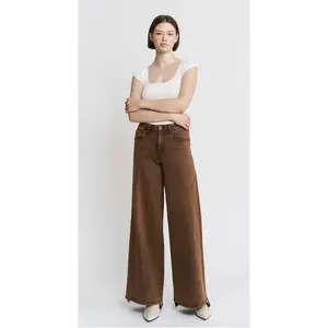 High Rise Wide Leg Vintage Wash - Antique Bronze