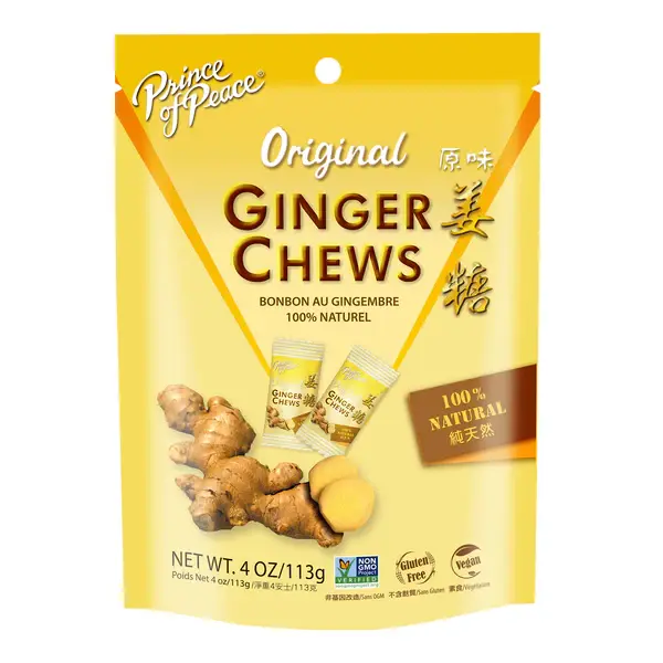 Prince of Peace Ginger Candy, Ginger Chews, 2 Pack