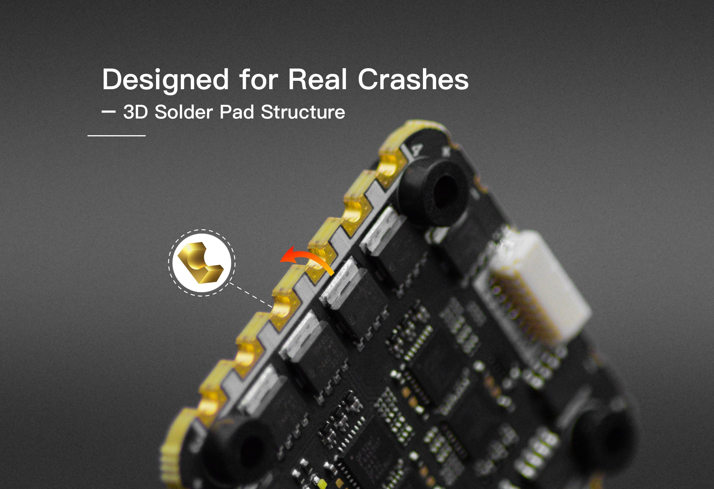 Hummingbird 305 Flight Stack – F722 FC with Built-in ELRS + 80A 4in1 ESC