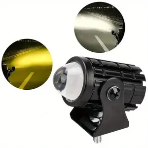 1pc Mini Driving Light LED Projector Lens Motorcycle Headlight ATV Scooter for Auxiliary Spotlight Lamp