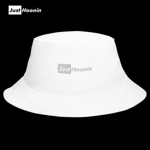 JustHoonin Bucket Hat v2 - White, Classic Design, Classic Brim, Ideal for Sun Protection