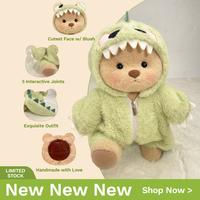 Green Dino With Brown Bear 