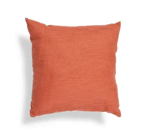 Warm Terracotta Decorative Cushion, 18x18 – Soft Polyester Texture