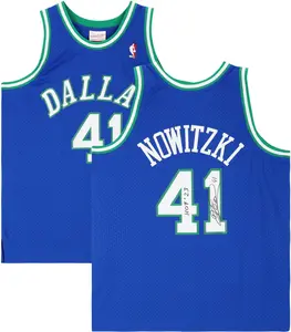 Dirk Nowitzki Dallas Mavericks Autographed Blue Mitchell & Ness 1998-1999 Swingman Jersey with "HOF 2023" Inscription - Fanatics Authentic Certified
