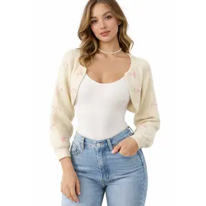 Pilates Princess Cropped Knit Shrug
