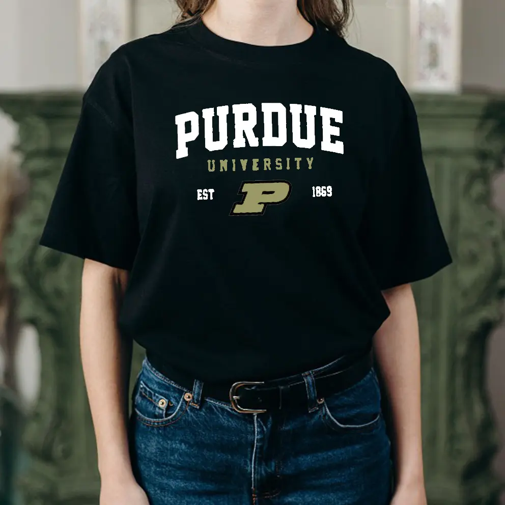 University Shirt, College Student, Purdue T shirt