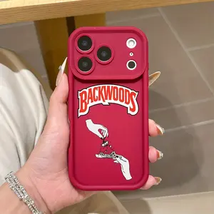 Luxury Backwoods Logo Phone Case, Compatible with iPhone Models 17-8, Anti-Fall Shockproof Protective Design, Soft Tpu Material, Durable Protection