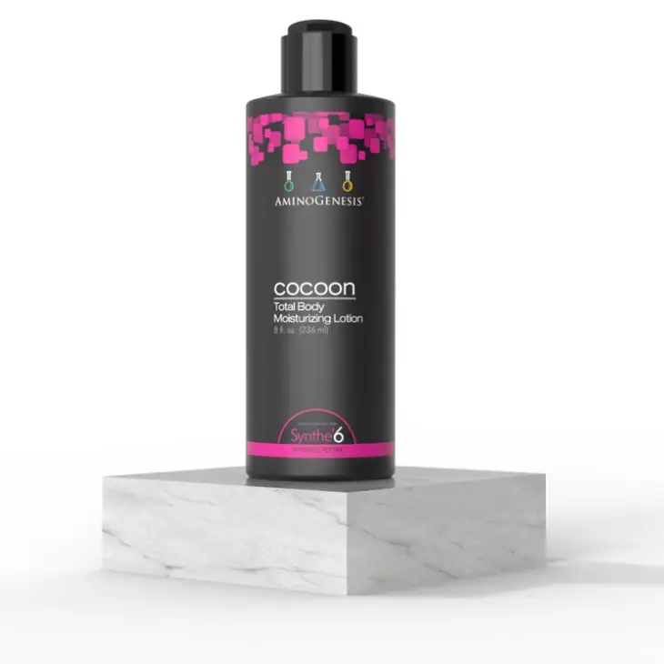 Amino Genesis Cocoon Full Body Lotion 8 oz - Advanced Skin Repair & Hydration with L Serine, Peptide, and Plant-Derived Amino Acids