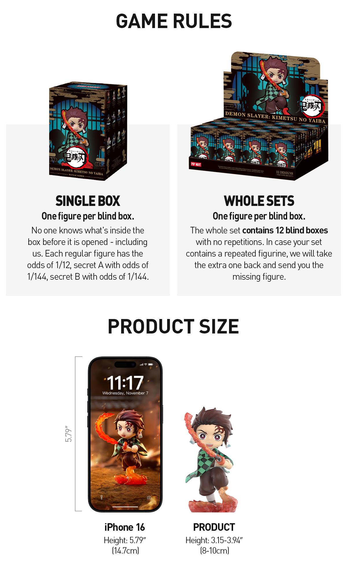 [POP NOW] POP MART Demon Slayer: Kimetsu no Yaiba Battle Series Figures Blind Box