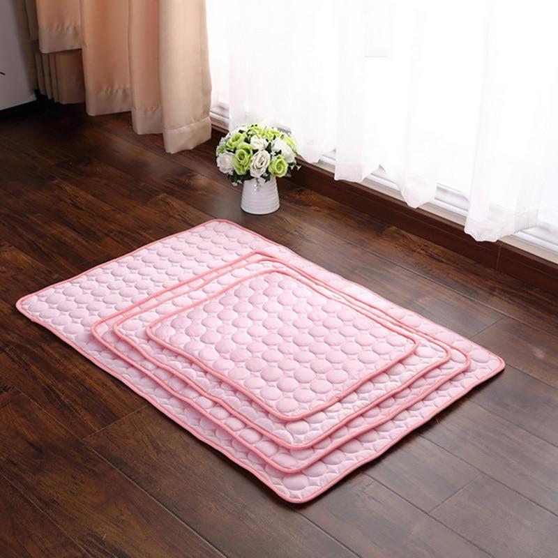 Pet Dog Cat Ice Silk Cold Nest Pad For Cooling In Summer