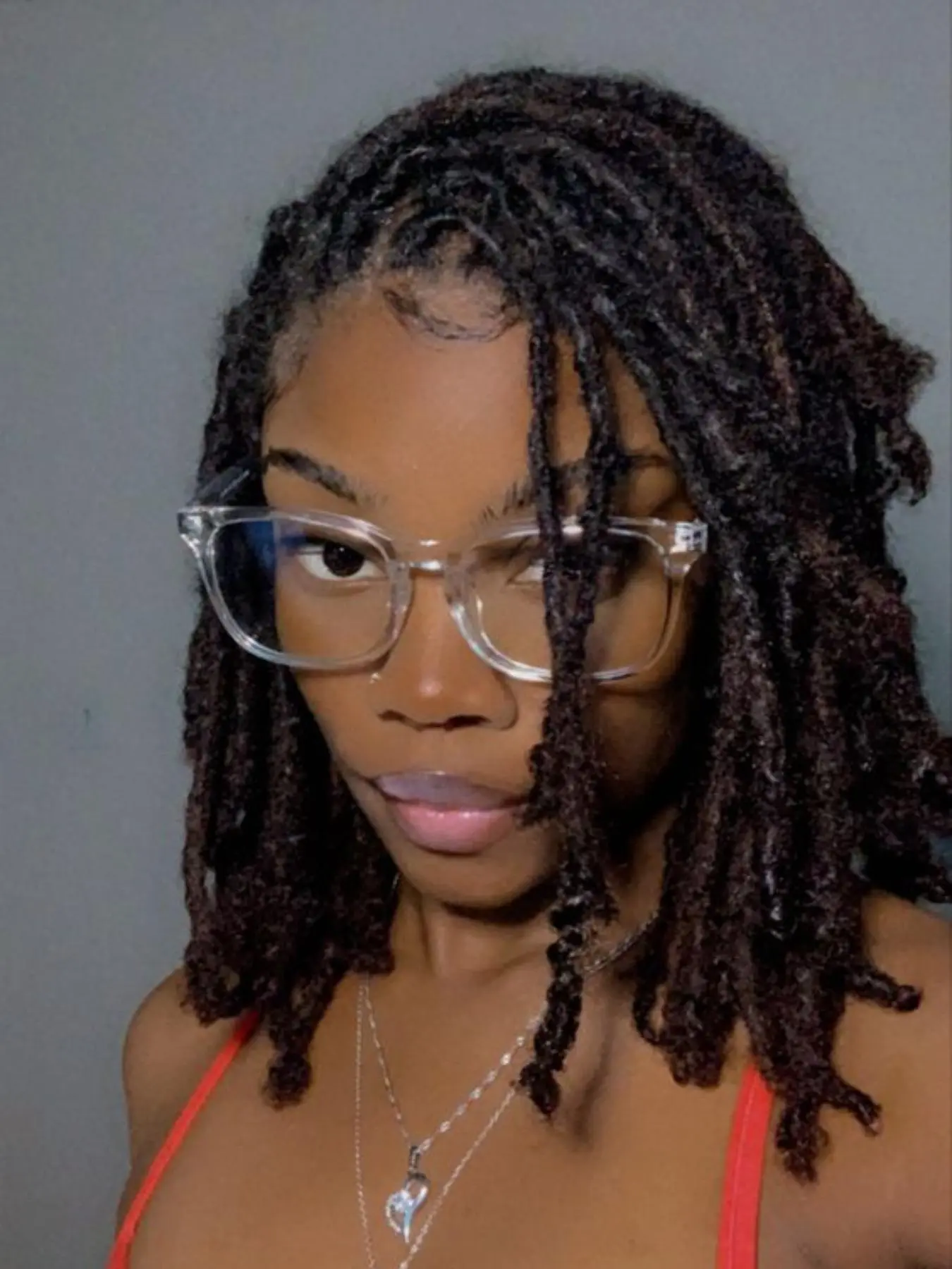 14 Inch Short Afro Curly Braided Lace Wigs for Women, Gorgeous Fluffy Faux Locs Wigs with Baby Hair Bangs, Synthetic Dreadlock Wigs for Party, Daily Use