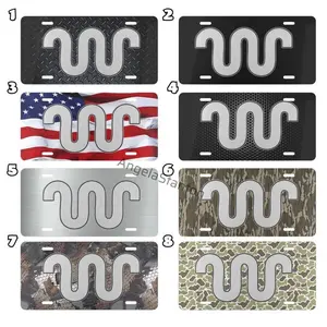 King Ranch Camouflage License Plate Unique Design Stylish Accessory for Front of Car Gift for Him & Her US Version