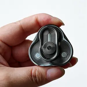 1pc Full Metal Magnetic Push Puzzle Stress Relief Tool, Anti-Anxiety Fidget Spinner, Focus Training Toy for Adhd, Unisex Squishy Toy